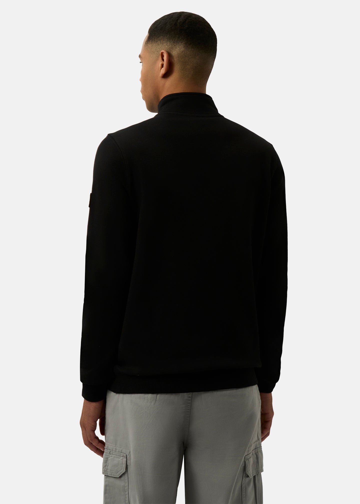 Harlem 1/4 Zip top - Black