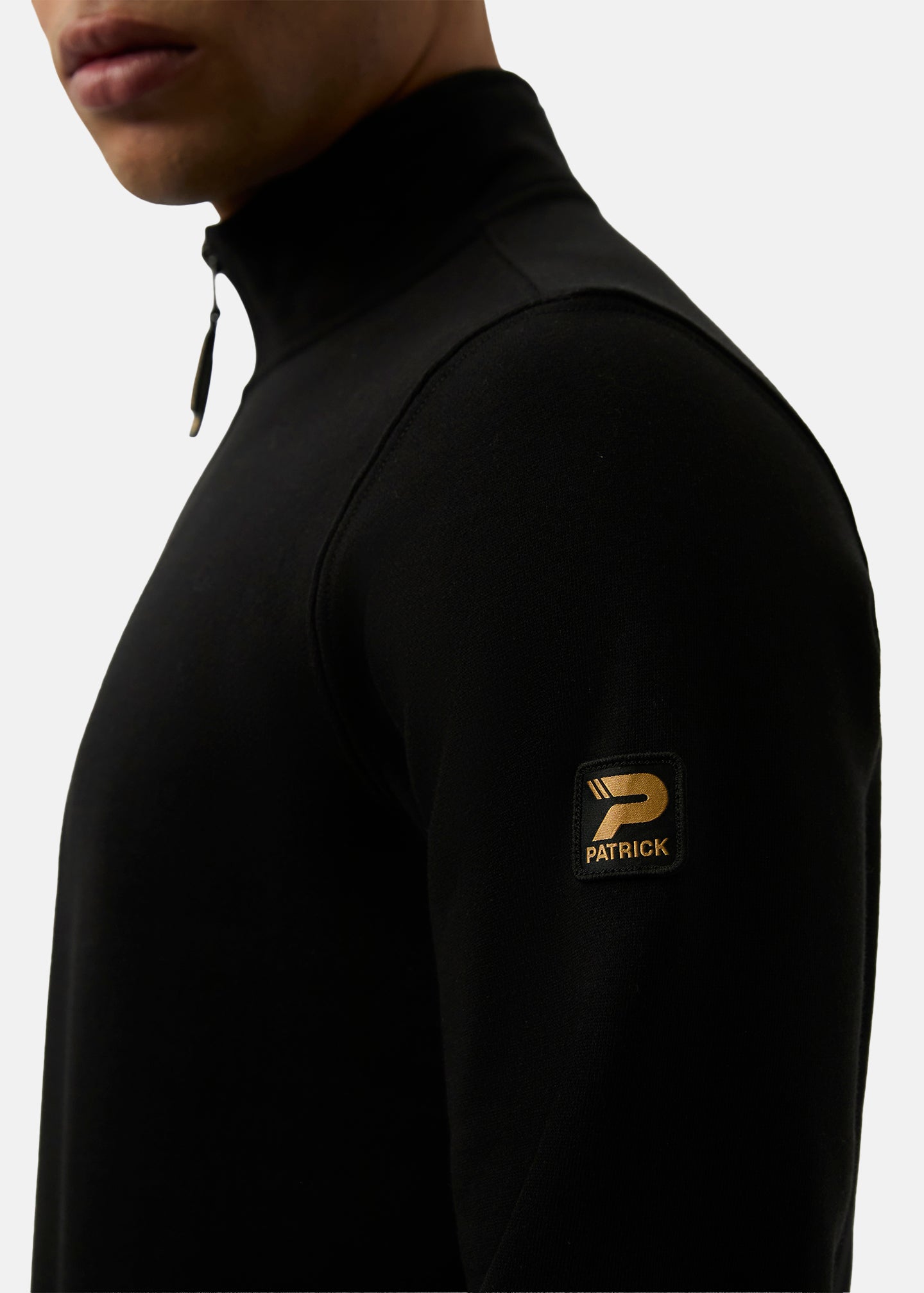 Harlem 1/4 Zip top - Black