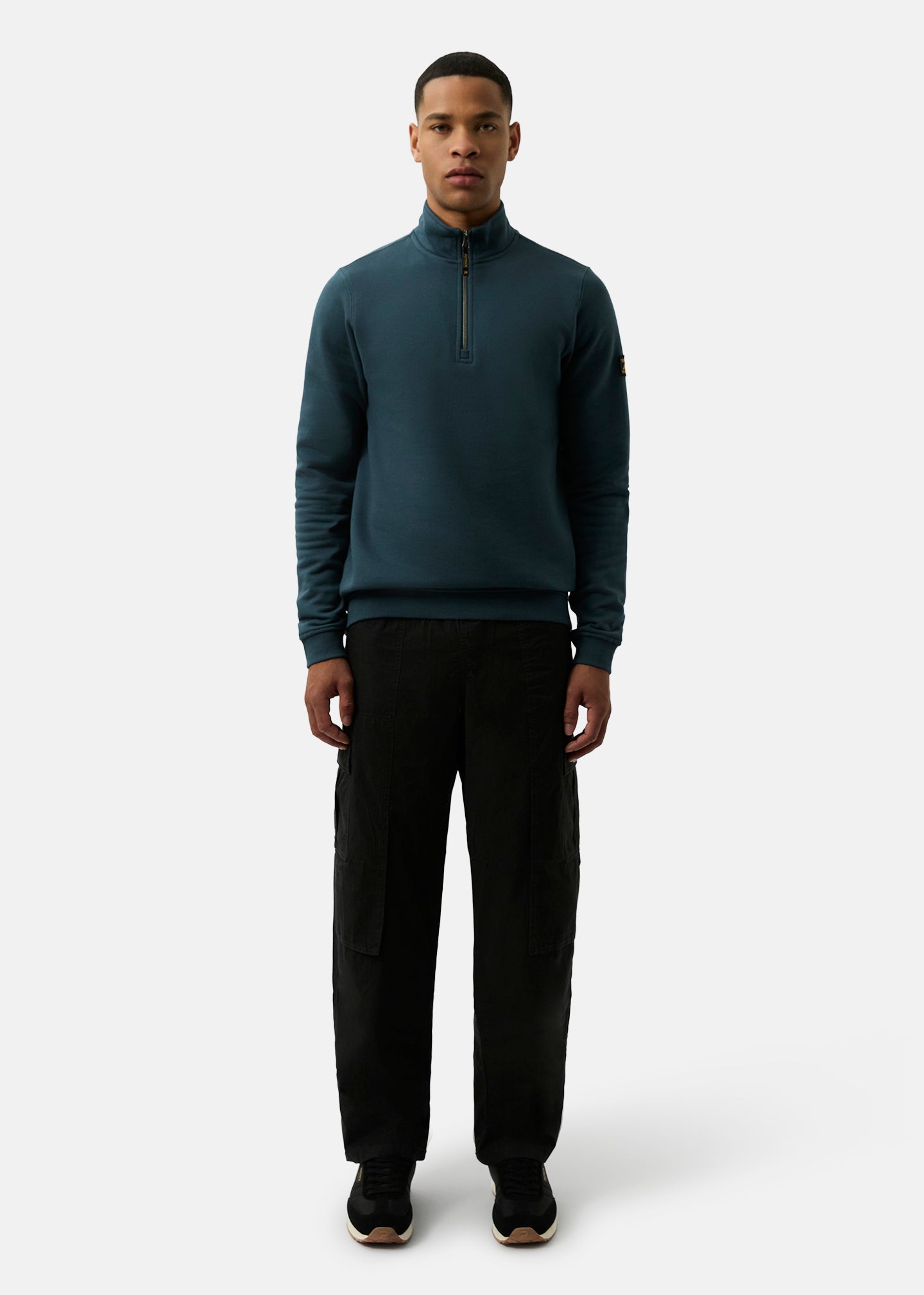 Harlem 1/4 Zip top - Dark Blue