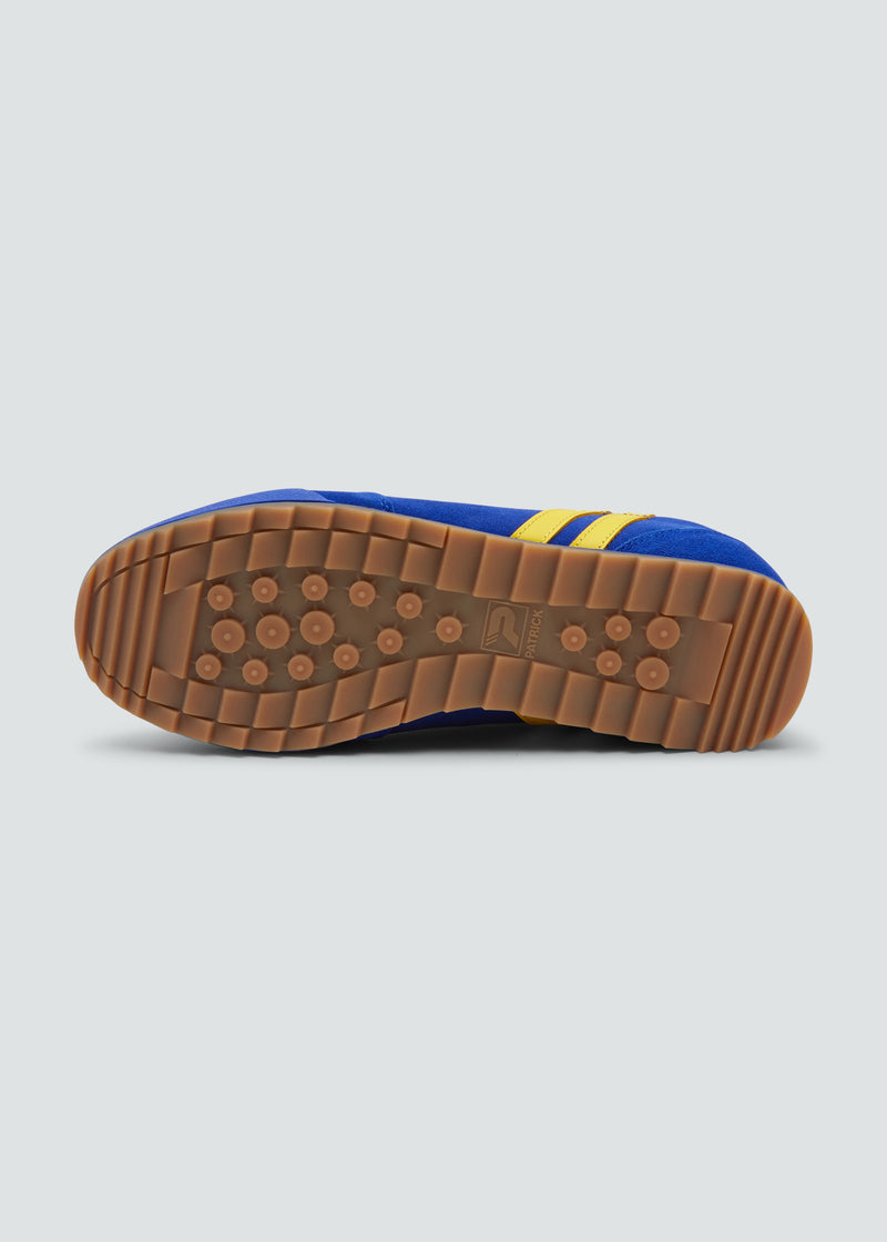 Blue yellow trainers best sale