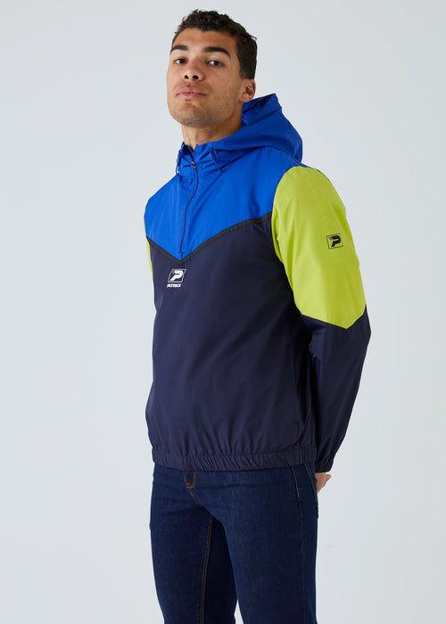 Patrick George Quarter Zip Top - Navy - Front