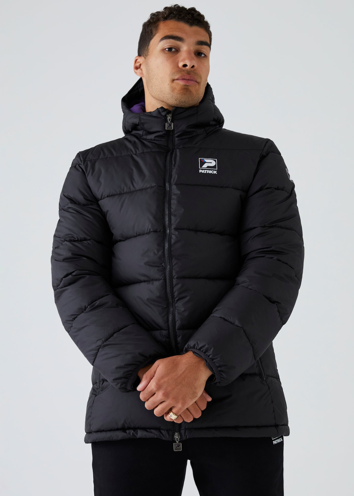 Patrick Cesar Padded Jacket - Black - Front