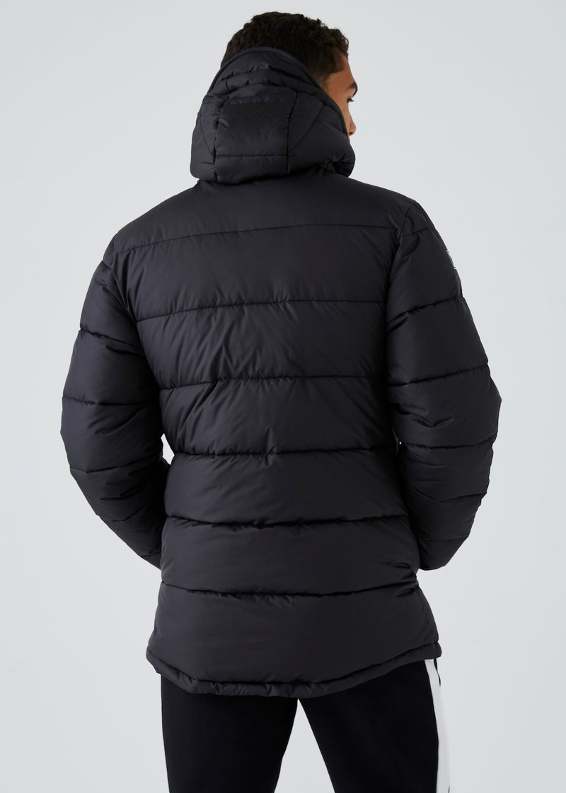 Load image into Gallery viewer, Patrick Cesar Padded Jacket - Black - Detail
