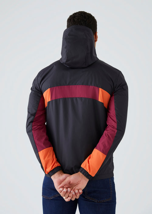 Patrick Tiago Hooded Track Top - Black - Back