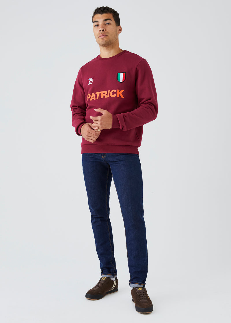 Load image into Gallery viewer, Patrick Dre Sweatshirt - Burgundy - Detail
