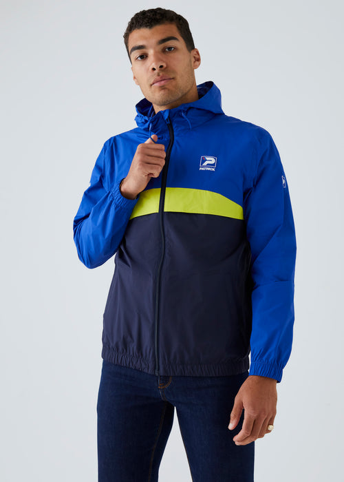 Cagoule Windbreaker - Navy/Lime