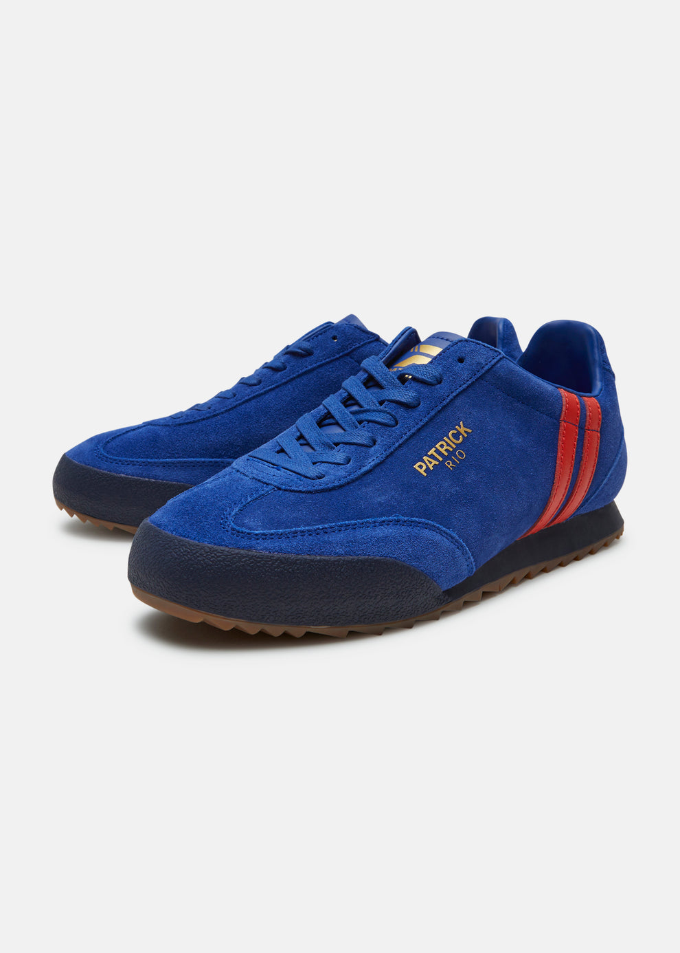 Patrick Mens Rio Trainer Royal Blue Red | 80s Casual Retro Trainers