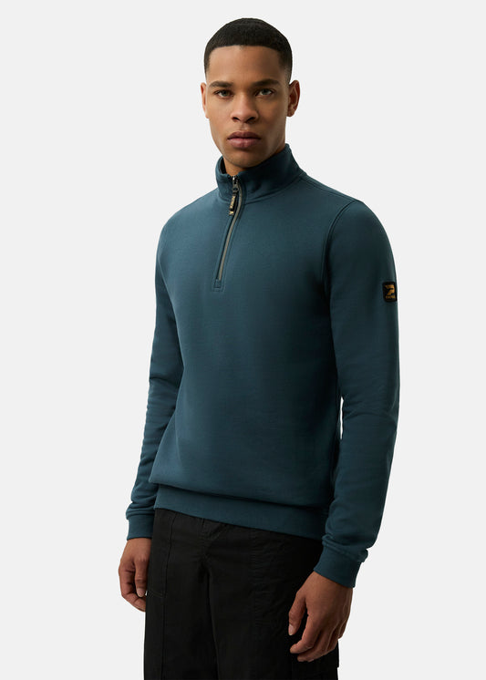 Harlem 1/4 Zip top - Dark Blue