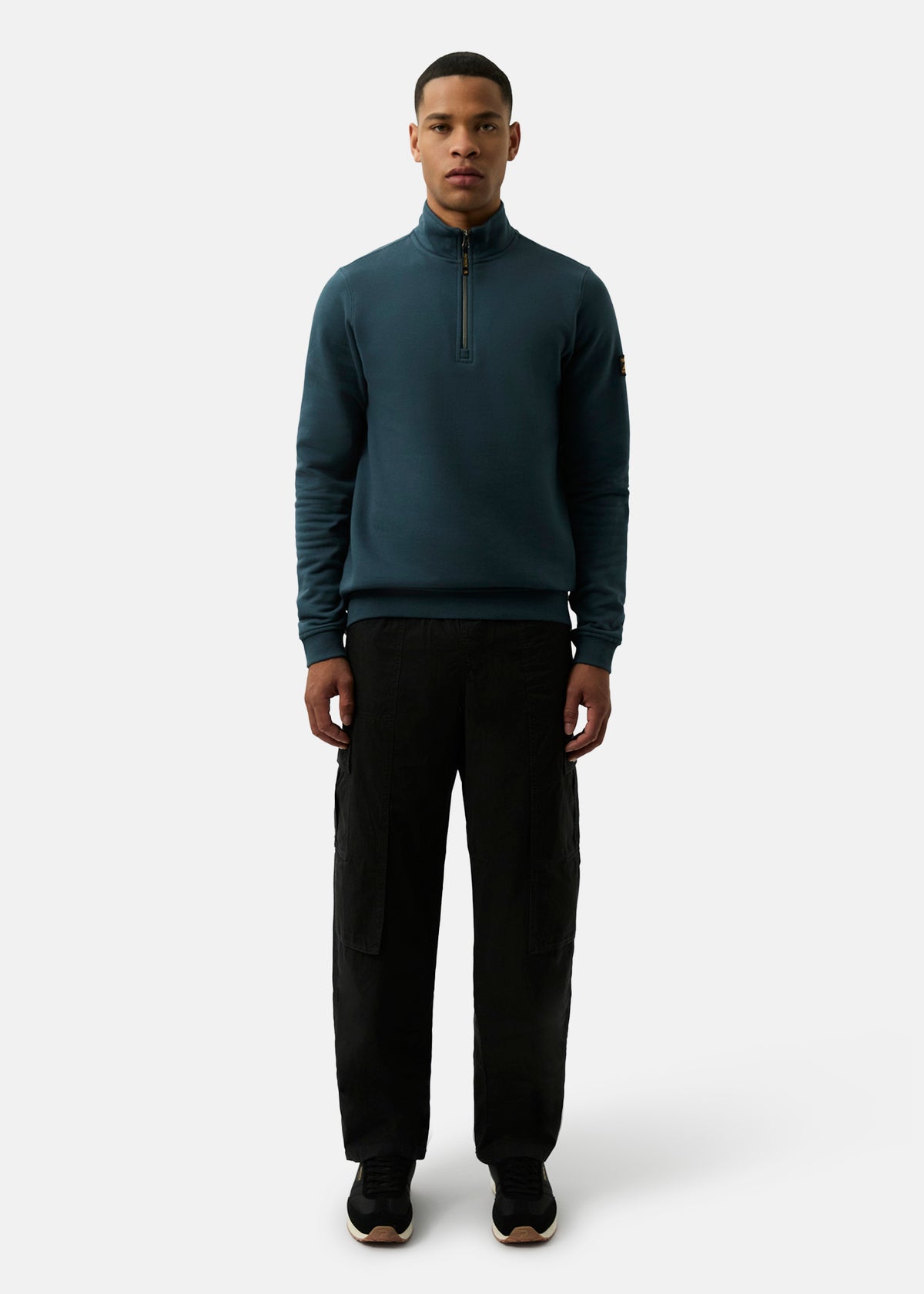 Harlem 1/4 Zip top - Dark Blue