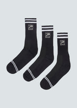 Load image into Gallery viewer, Liverpool Crew Sock 3 Pack - Black/White
