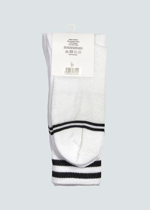 Liverpool Crew Sock 3 Pack - White/Black