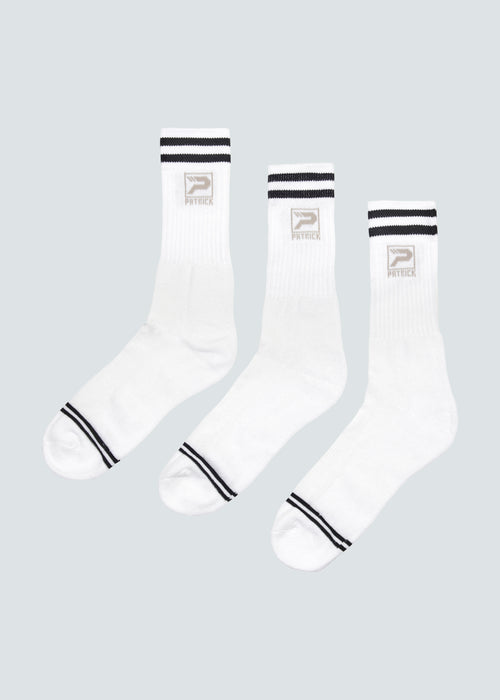 Liverpool Crew Sock 3 Pack - White/Black