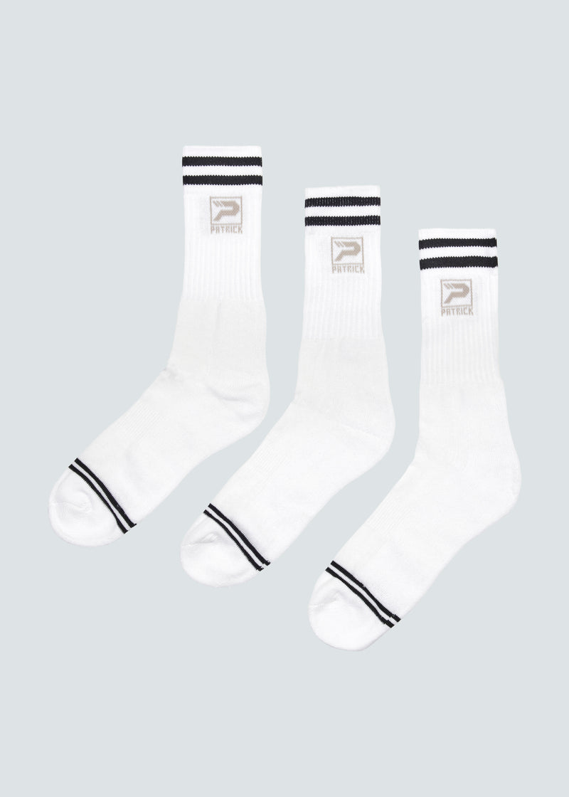 Load image into Gallery viewer, Liverpool Crew Sock 3 Pack - White/Black
