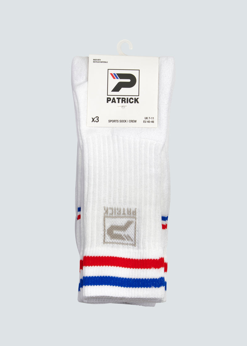 Load image into Gallery viewer, Liverpool Crew Sock 3 Pack - White/Blue/Red
