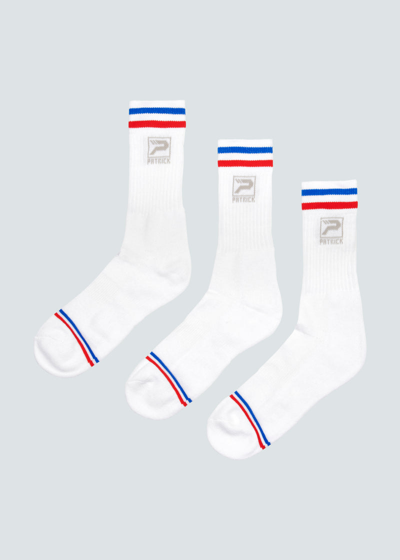 Load image into Gallery viewer, Liverpool Crew Sock 3 Pack - White/Blue/Red
