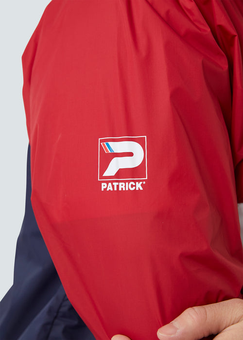 Patrick Classic Cagoule - Red/White/Navy  -Detail