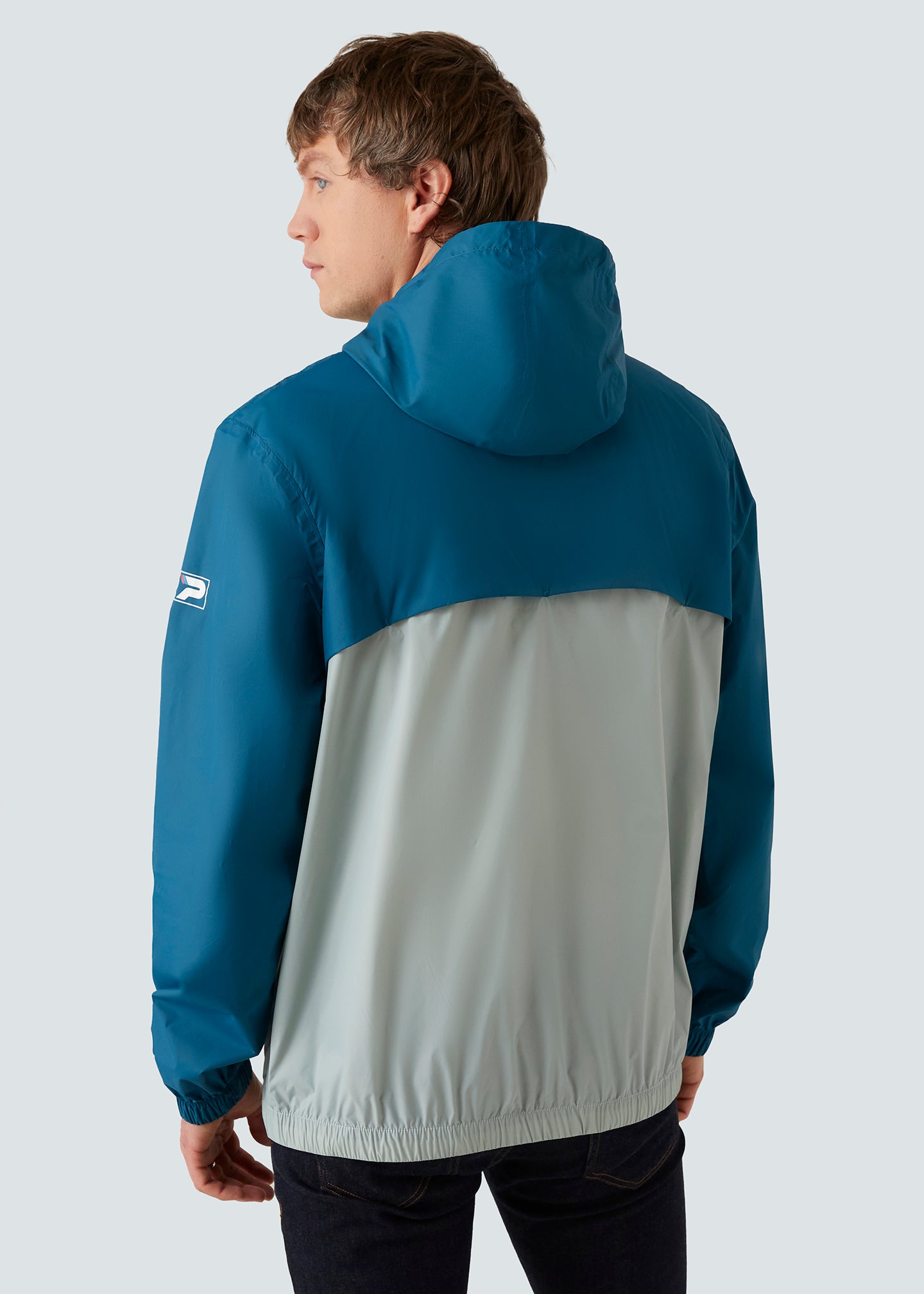 Dark blue windbreaker shop