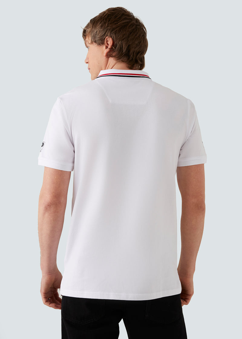 Load image into Gallery viewer, Patrick Grenoble Polo Shirt - White - Detail
