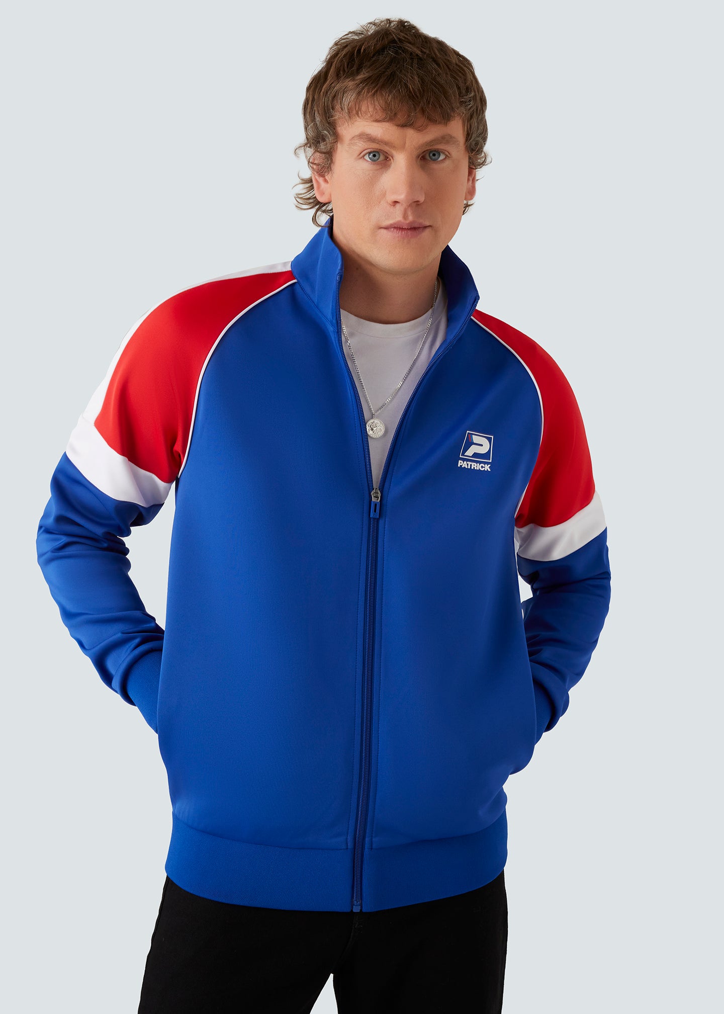 Patrick Mick Track Top - Blue - Front