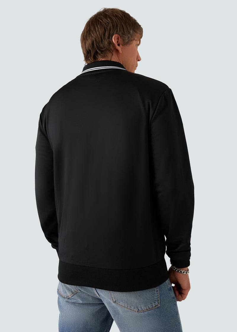 Load image into Gallery viewer, Patrick Reims Track Top - Black - Detail

