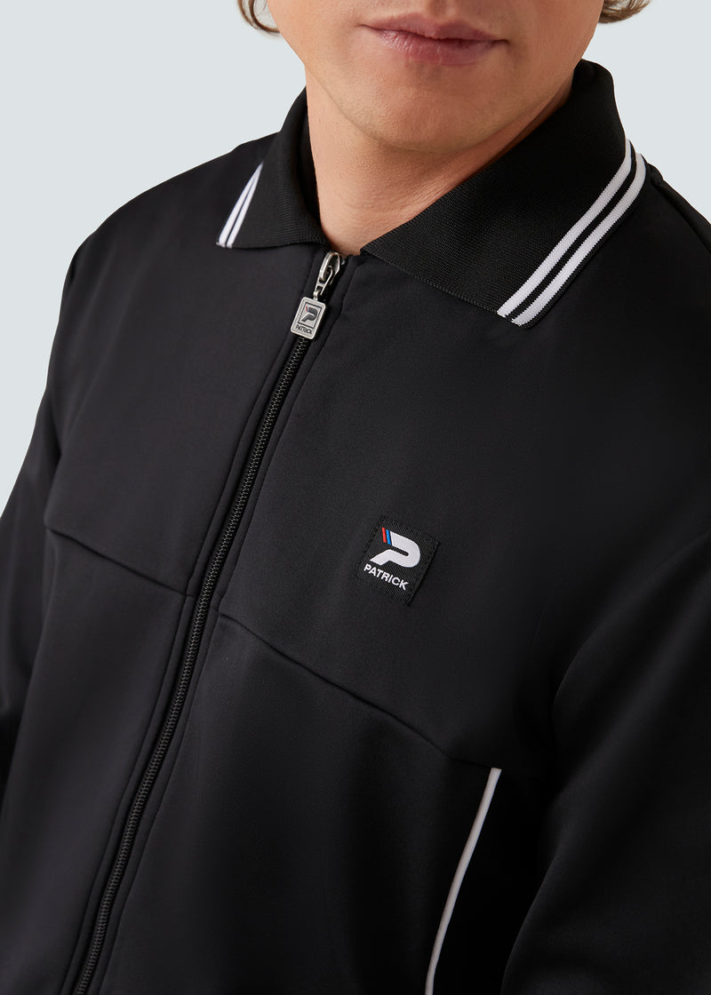 Load image into Gallery viewer, Patrick Reims Track Top - Black - Detail

