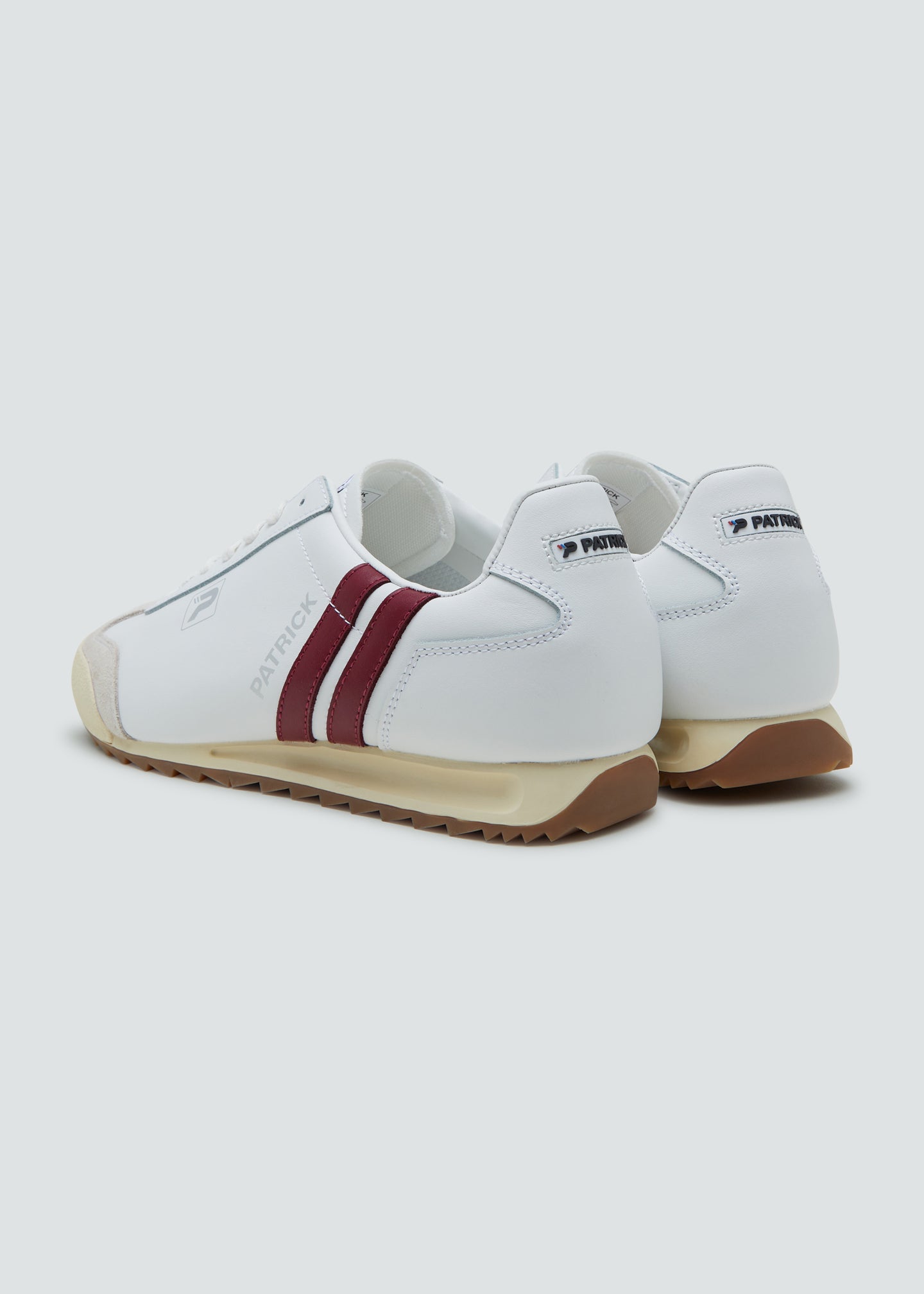 Patrick Liverpool Trainer Off White Burgundy