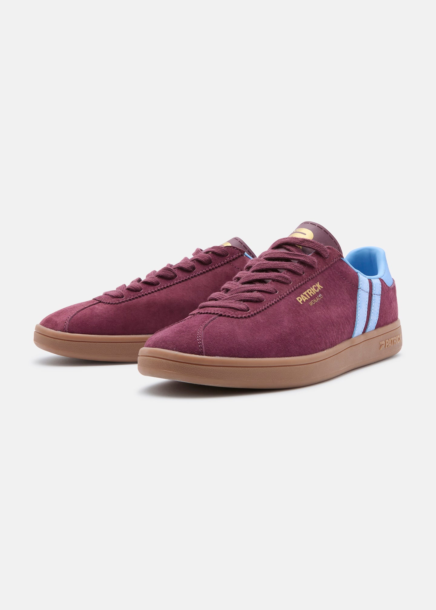 Monaco Cupsole - Burgundy/Sky Blue