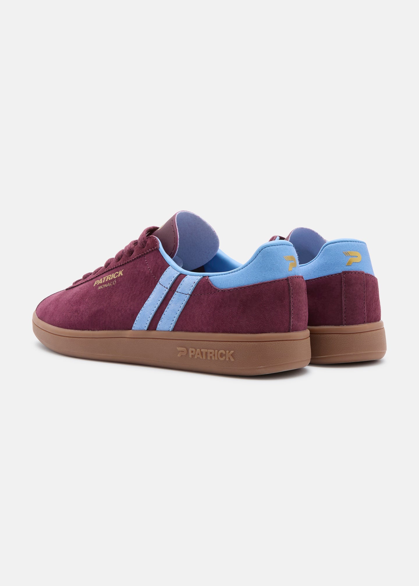 Monaco Cupsole - Burgundy/Sky Blue