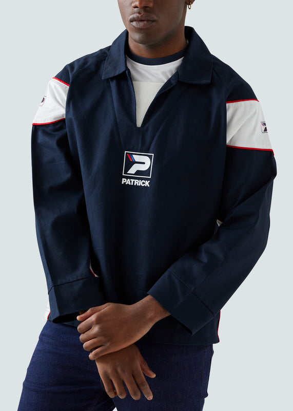 Wayne Drill Top - Navy