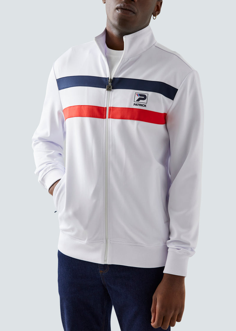 Load image into Gallery viewer, Jimmy Track Top - White
