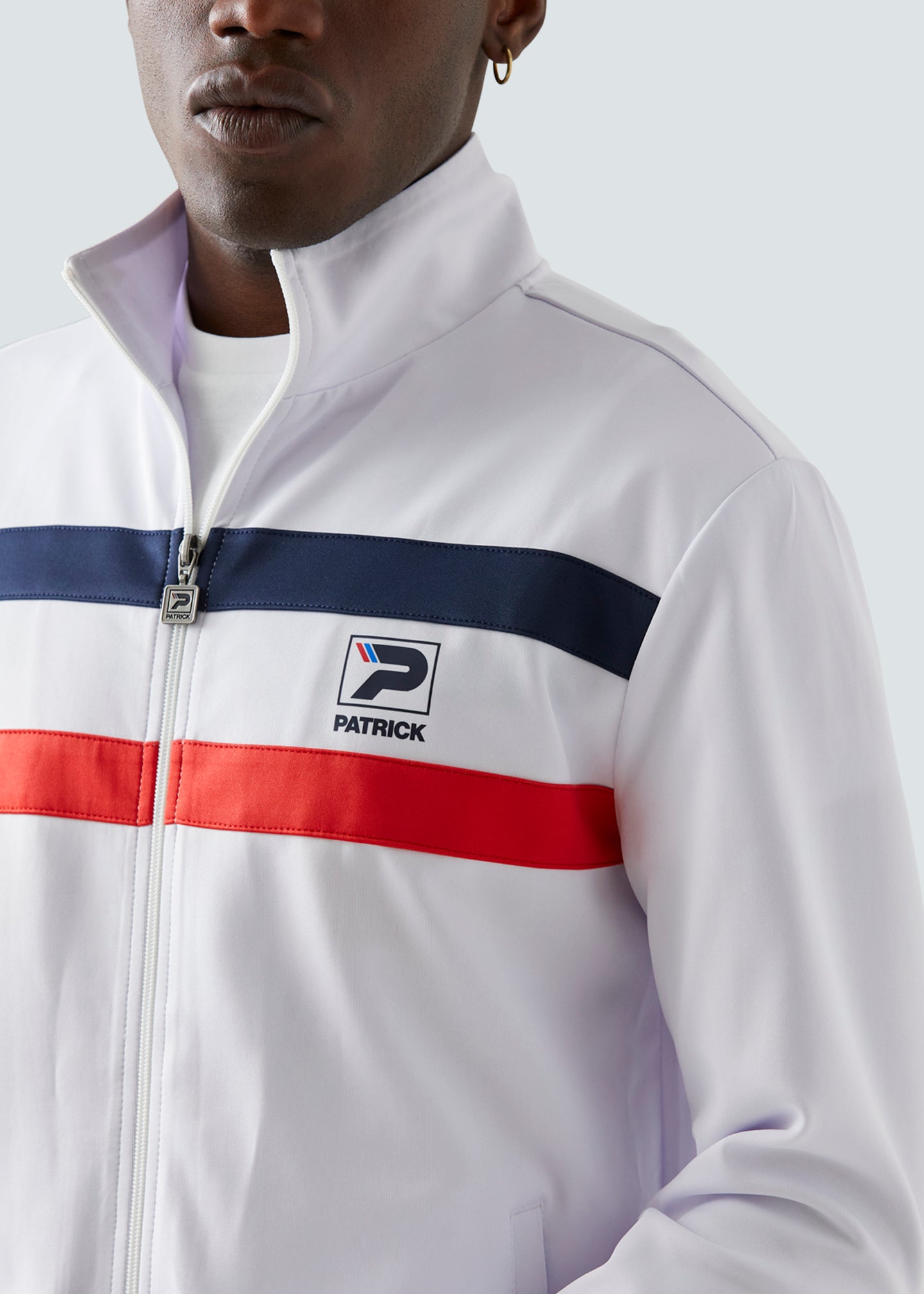 Mens white track top online