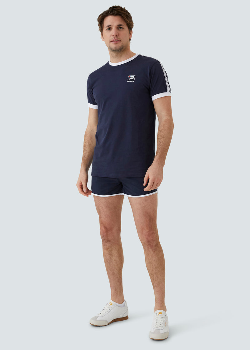 Load image into Gallery viewer, Patrick Frank T-Shirt - Navy - Detail
