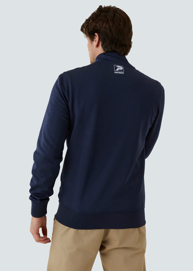 Load image into Gallery viewer, Patrick Jimmy Track Top - Navy - Detail
