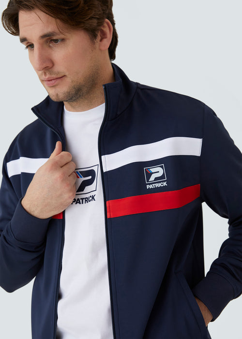 Patrick Jimmy Track Top - Navy - Detail