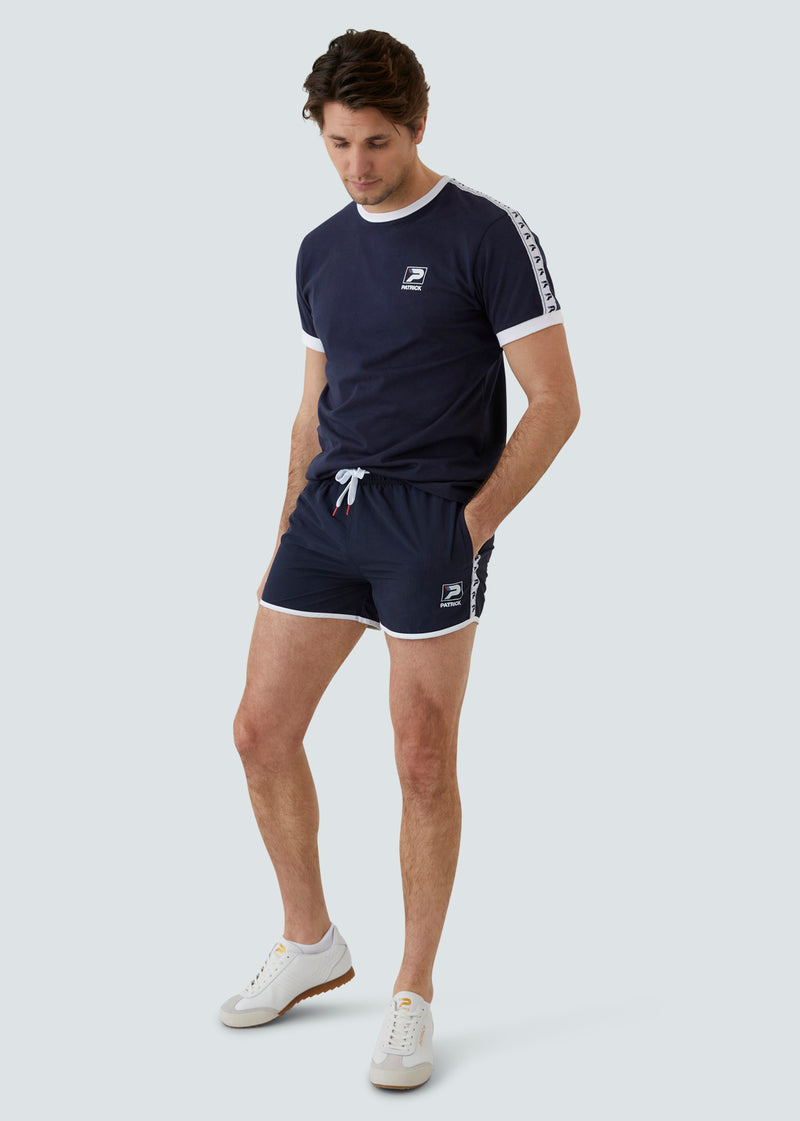 Load image into Gallery viewer, Patrick Steve 3&quot; Swim Shorts - Navy - Detail
