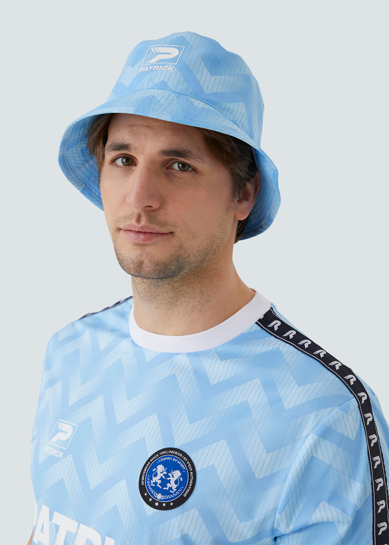 Load image into Gallery viewer, Patrick Graham Bucket Hat - Sky Blue - Detail
