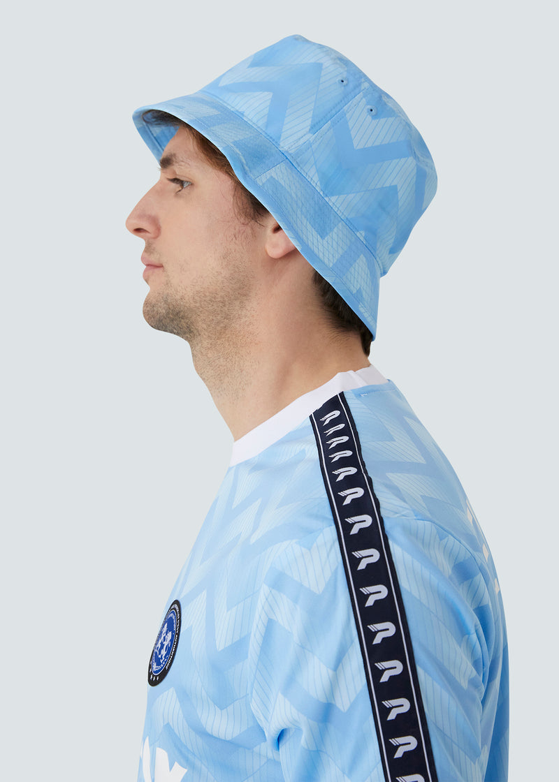 Load image into Gallery viewer, Patrick Graham Bucket Hat - Sky Blue - Detail
