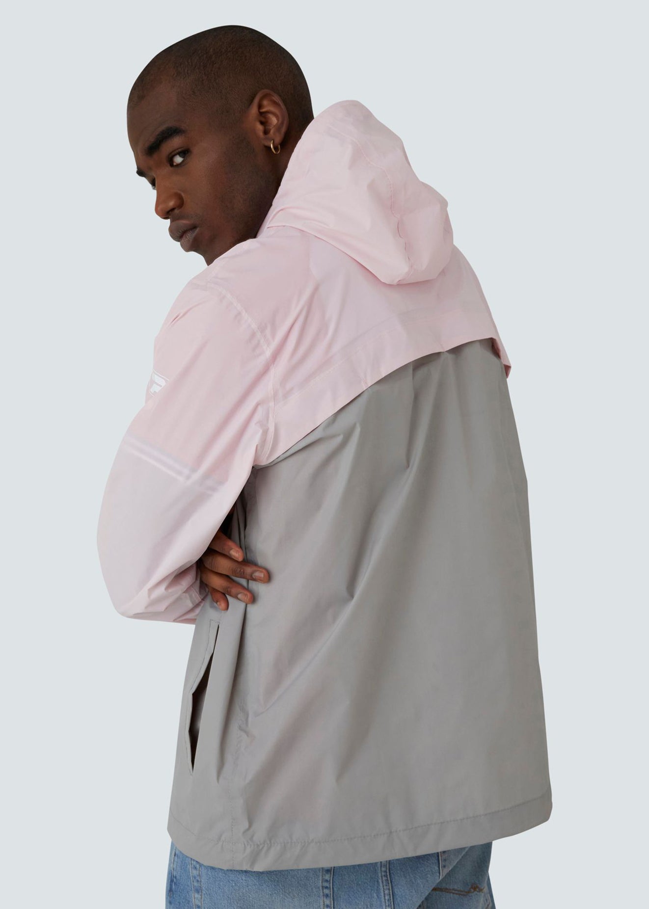 Pink and on sale grey windbreaker