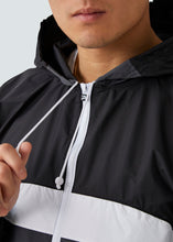 Load image into Gallery viewer, Patrick Classic Cagoule Windrunner - Black/White/Grey - Detail
