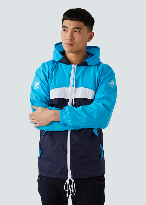 Patrick Classic Cagoule Windrunner - Blue/White - Front