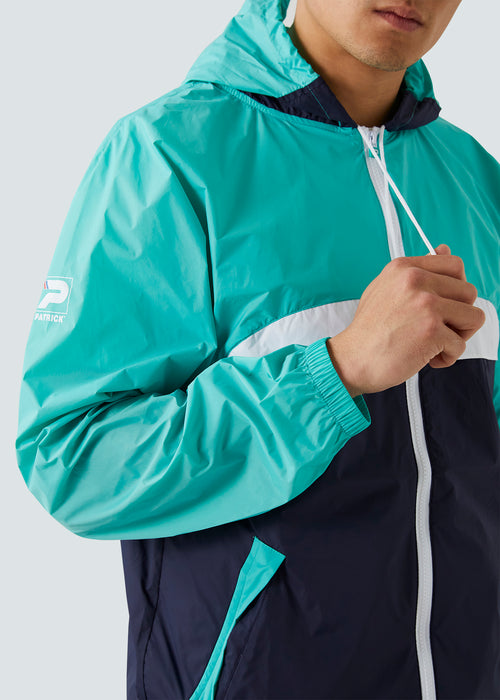 Patrick Classic Cagoule Windrunner - Green/White - Side