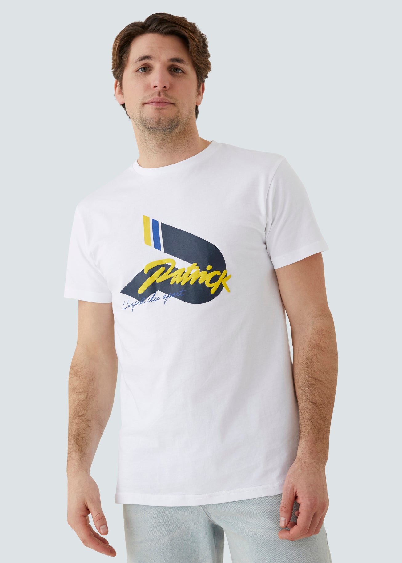 Hugo T-Shirt - White/Yellow